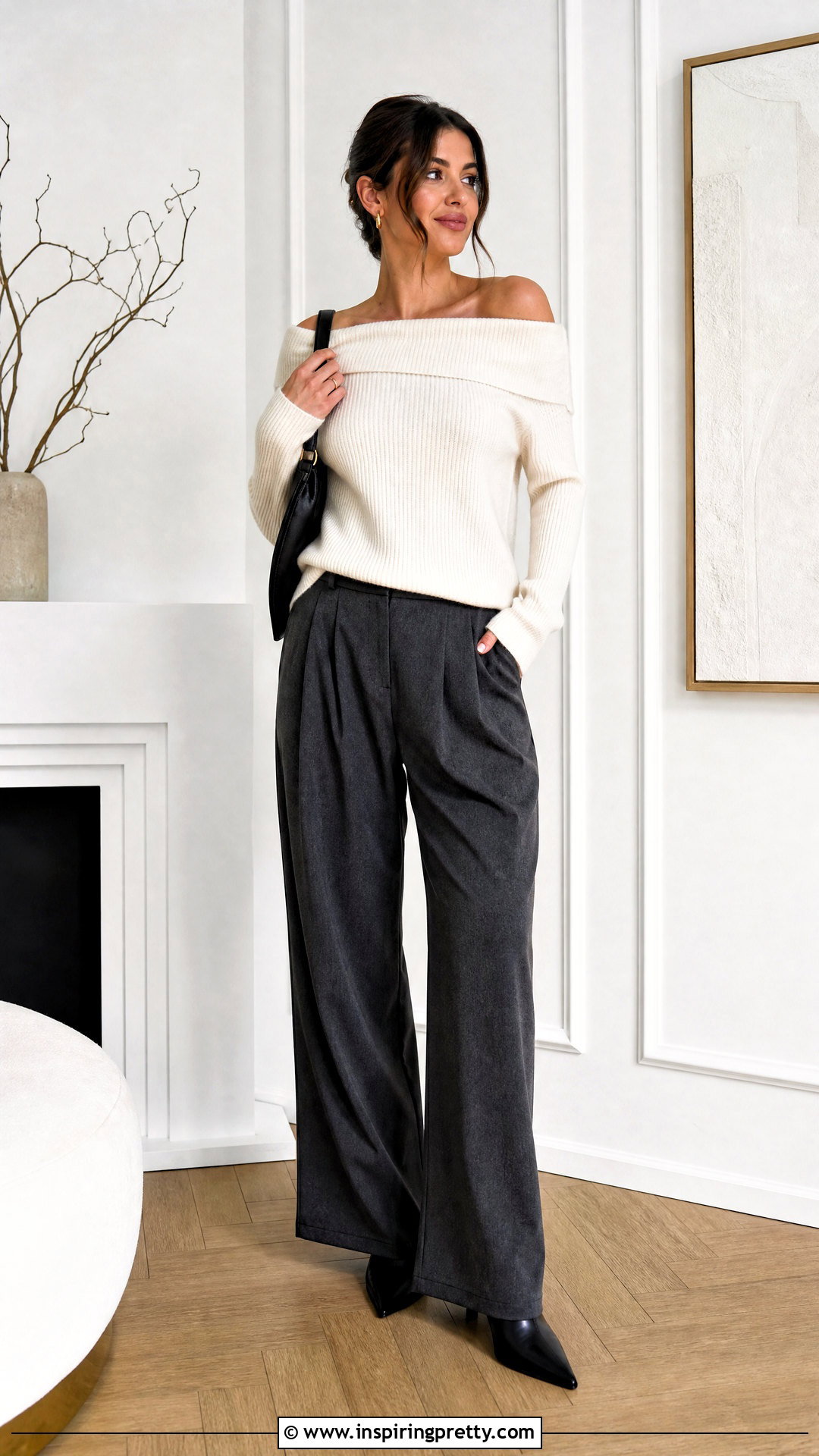 Off Shoulder Sweater Fall Outfit - 20 Fall Tops 2024