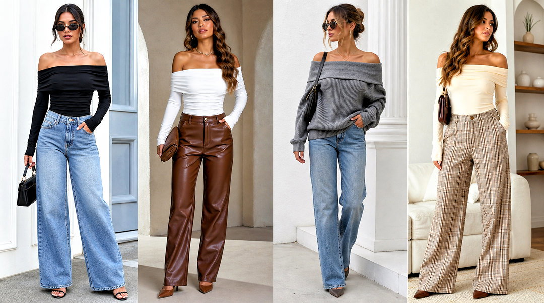 20 Off-Shoulder Top Fall Fashion Outfit Ideas to Try Now