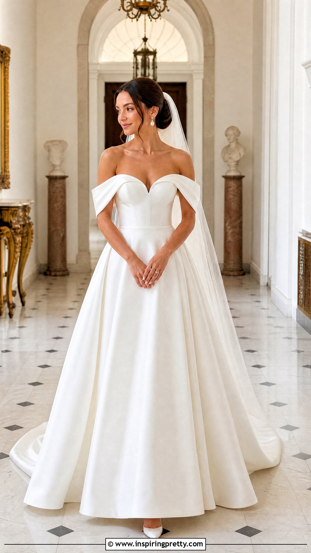 Off The Shoulder Bustier Wedding Dress - 25 wedding dress with bustier top outfit ideas
