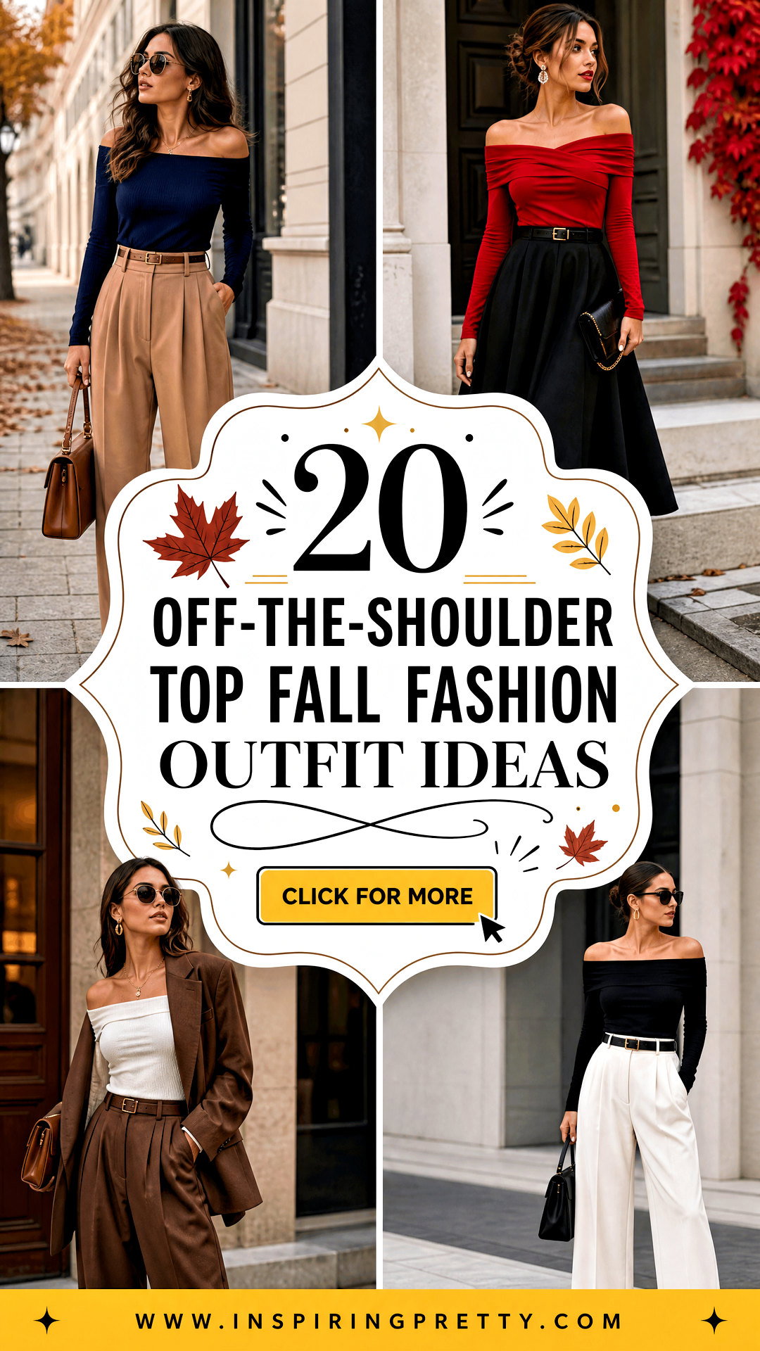 20 Off-the-Shoulder Top Fall Fashion Outfit Ideas to Try - 20 Off-the-Shoulder Top Fall Fashion Outfit Ideas to Try