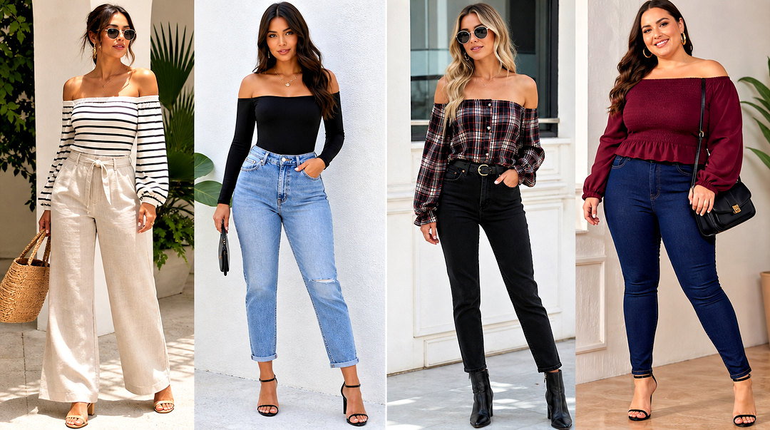 50 Offshoulder Outfit Tops Outfit Ideas for Summer Style