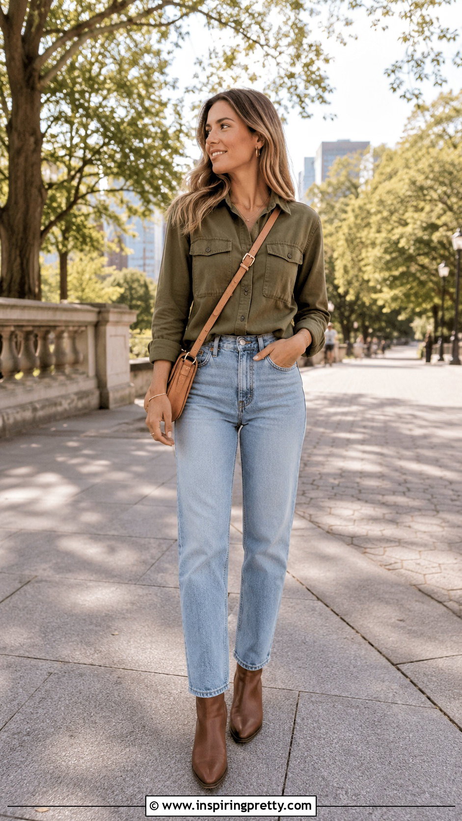 Olive Green Top With Blue Jeans - What Color Top Goes With Blue Jeans (20 Ways)