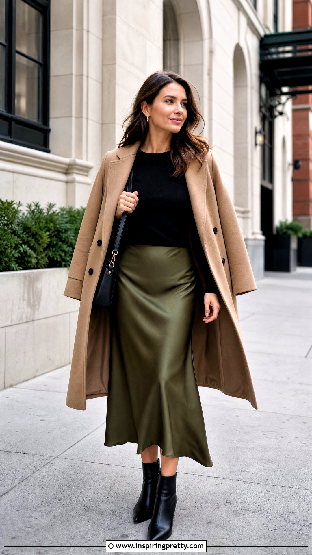 Olive Skirt With Black Sweater Outfit - 50 top verde outfit ideas