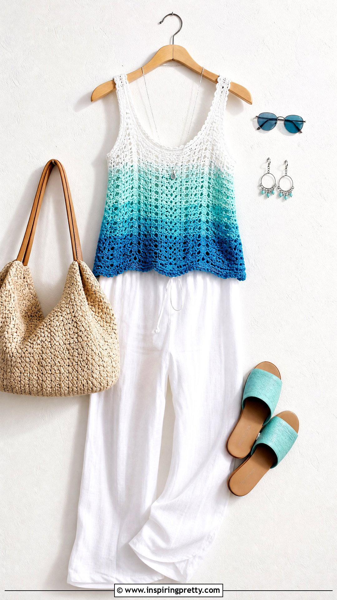 Ombre Crochet Tank Top Outfit On Hanger - 20 crochet tank top on hanger ideas