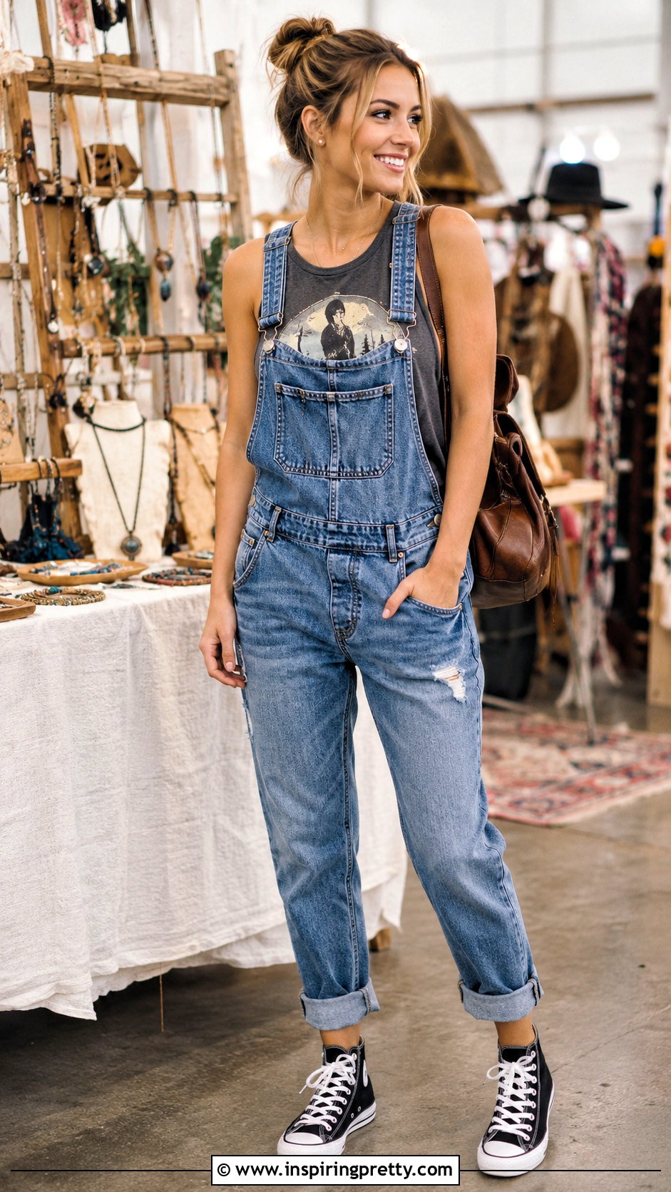 Once Upon A Time Tank Top With Denim Overalls - 20 once upon a time tank top outfit ideas