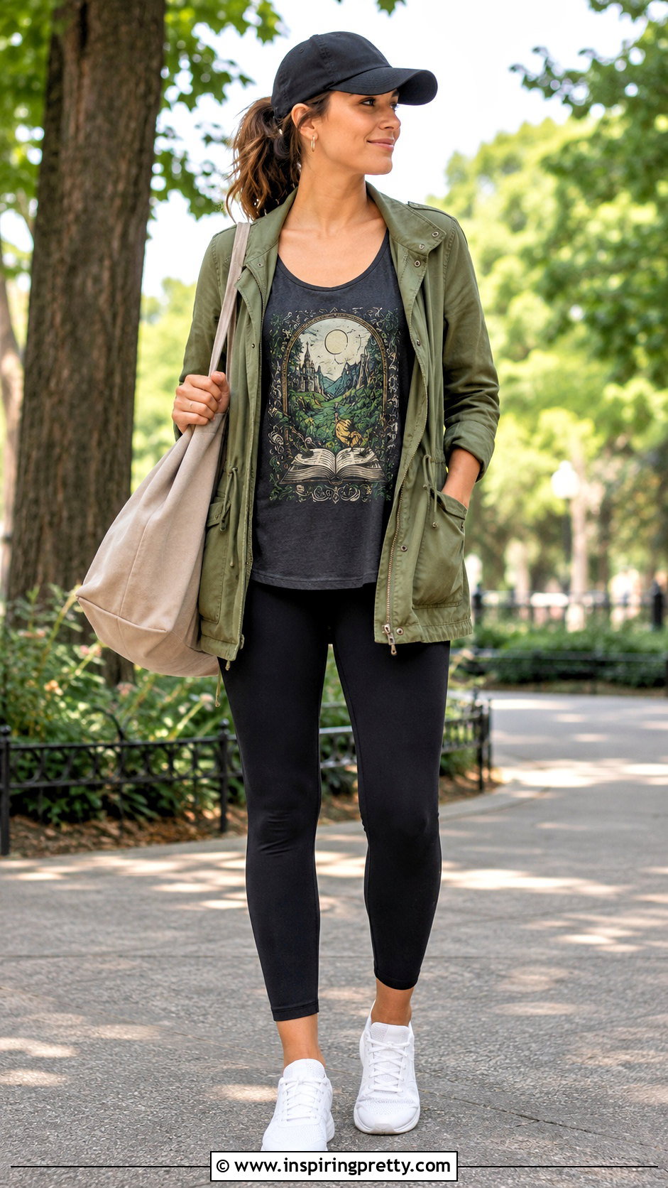 Once Upon A Time Tank Top With Leggings And A Utility Jacket - 20 once upon a time tank top outfit ideas