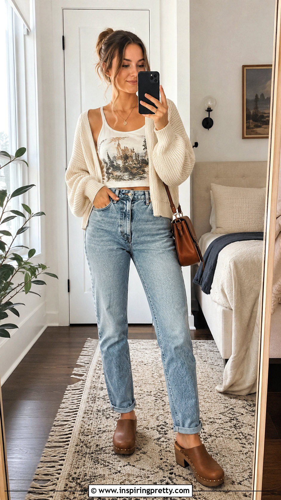 Once Upon A Time Tank Top With Mom Jeans And A Cardigan - 20 once upon a time tank top outfit ideas