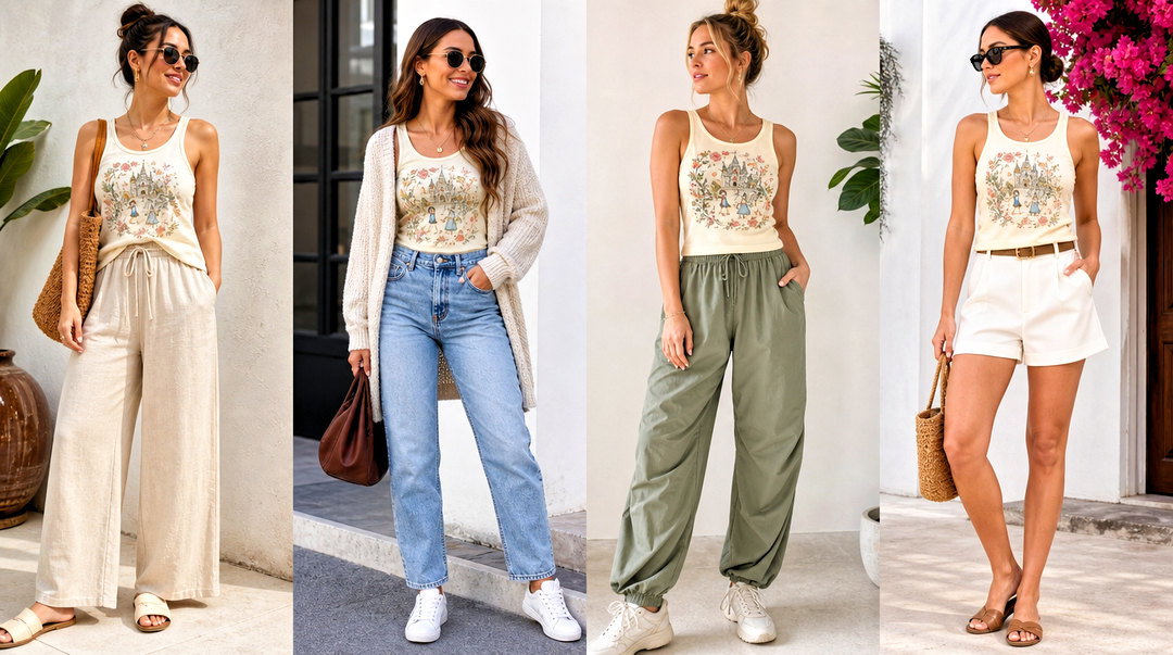 20 Once Upon a Time Tank Top Outfit Ideas for Nostalgic Looks
