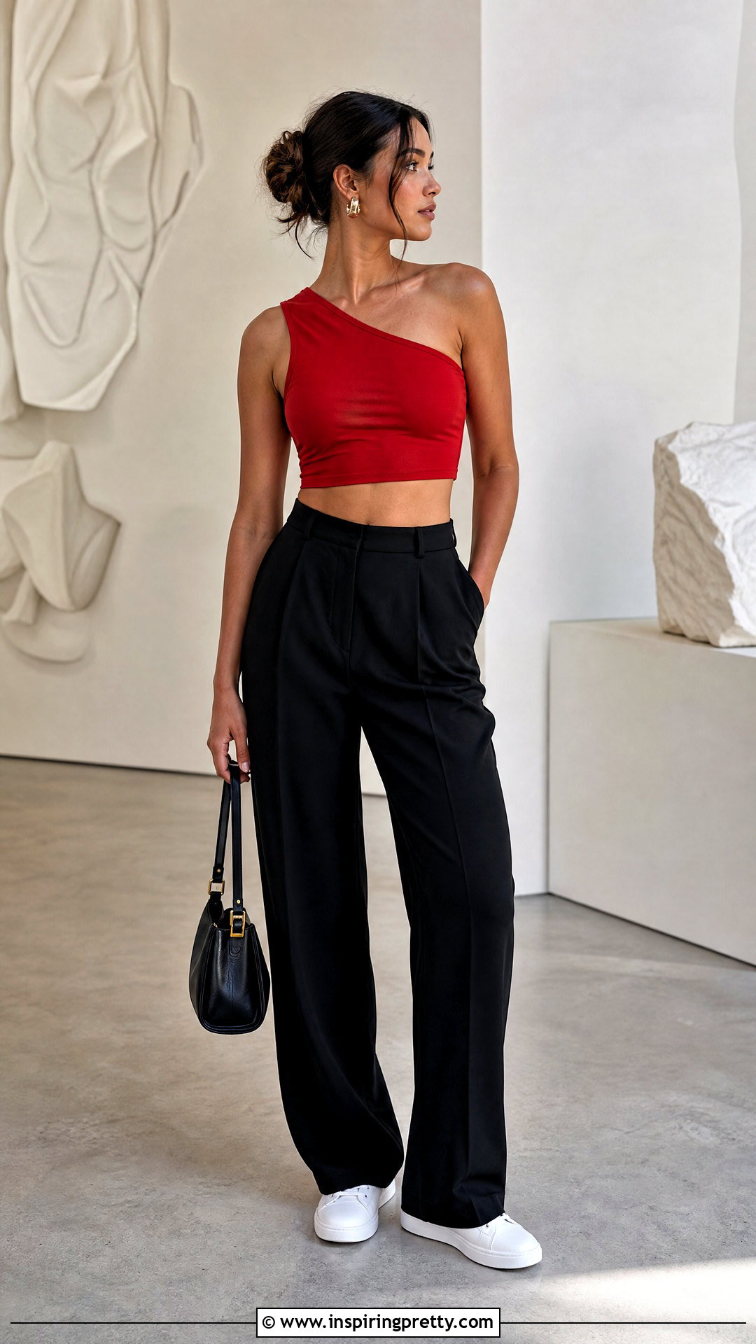 One Shoulder DIY Crop Tank Top From T Shirt - 25 diy crop tank top from t shirt ideas
