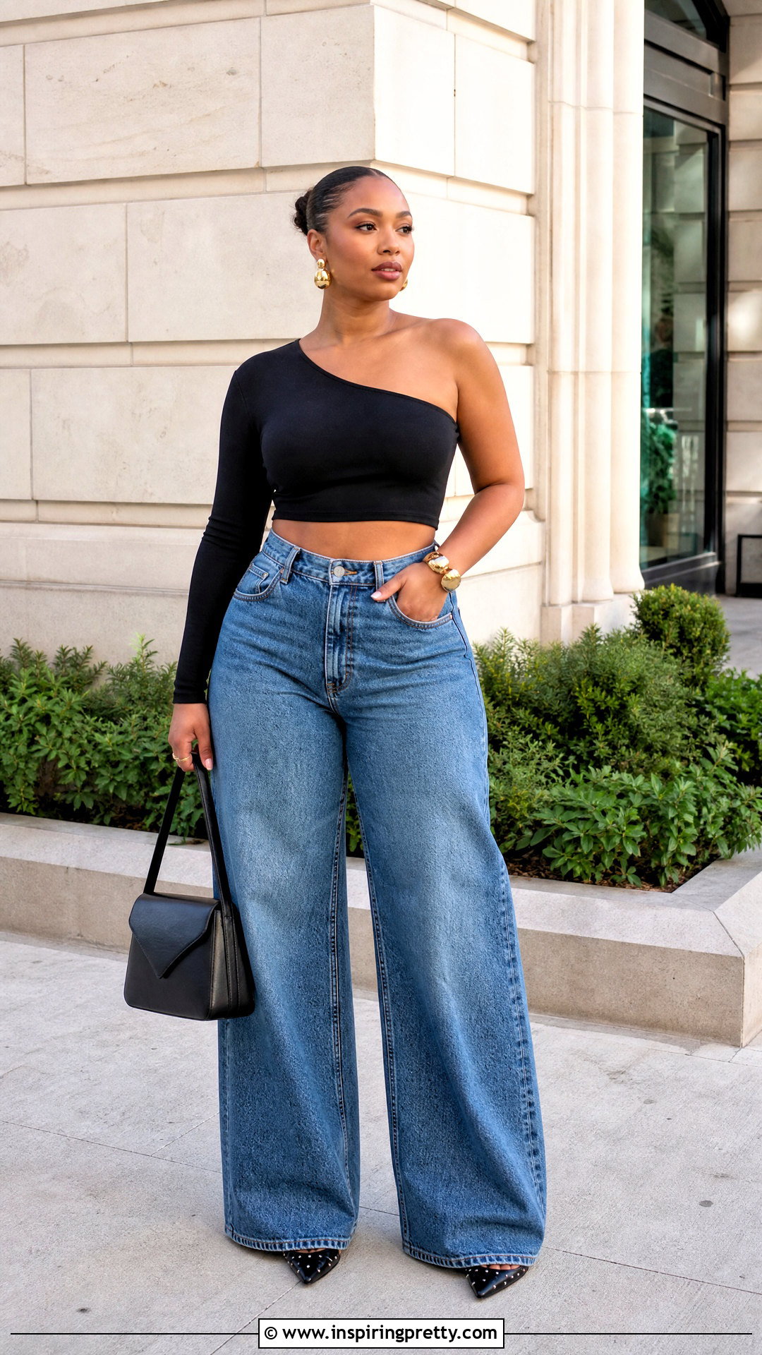 One Shoulder DIY Crop Top - 50 crop top diy ideas