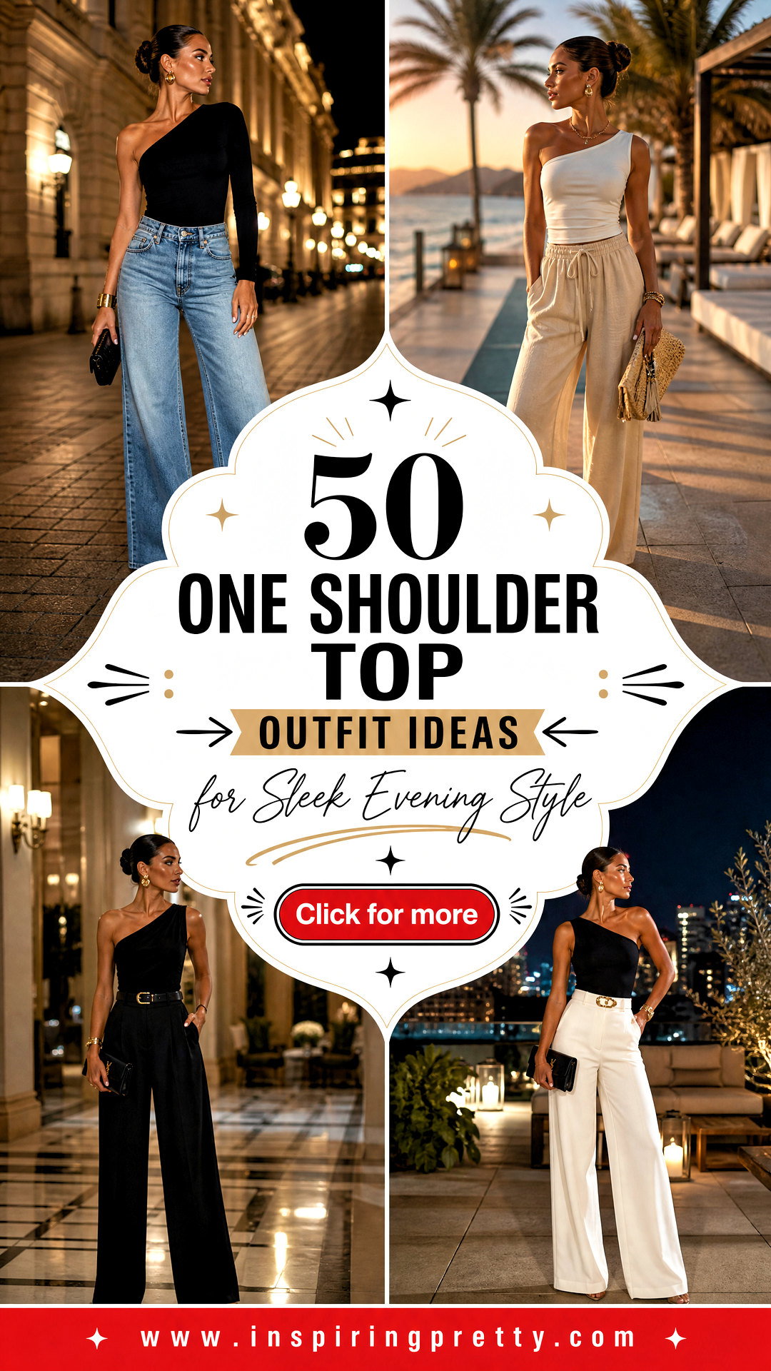 50 One Shoulder Top Outfit Ideas for Sleek Evening Style - 50 One Shoulder Top Outfit Ideas for Sleek Evening Style
