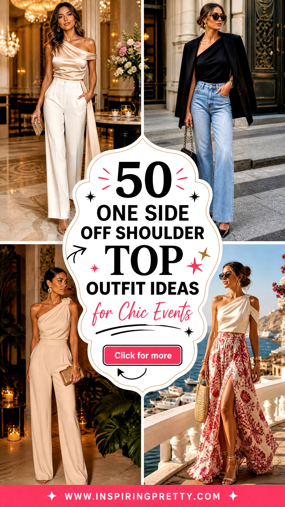 50 One Side Off Shoulder Top Outfit Ideas for Chic Events - 50 One Side Off Shoulder Top Outfit Ideas for Chic Events