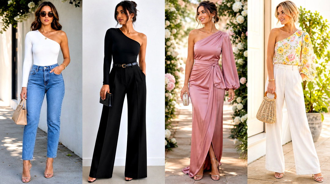 50 One Sleeve Top Outfit Ideas for Statement-Making Style
