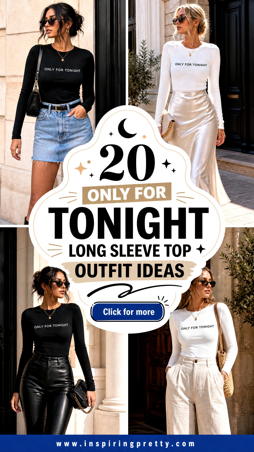 20 Only For Tonight Long Sleeve Top Outfit Ideas to Try - 20 Only For Tonight Long Sleeve Top Outfit Ideas to Try