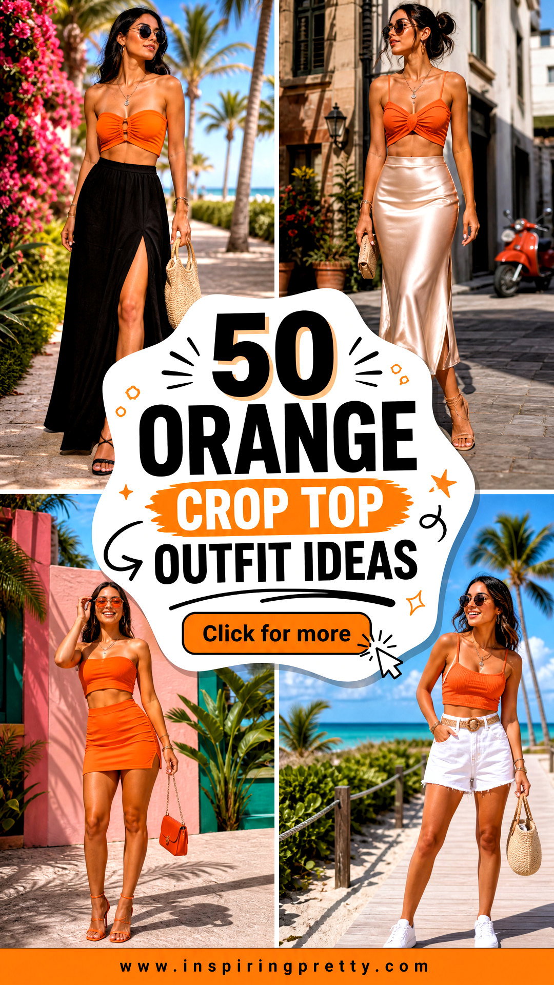 50 Orange Crop Top Outfit Ideas for Bright Bold Summer Style - 50 Orange Crop Top Outfit Ideas for Bright, Bold Summer Style