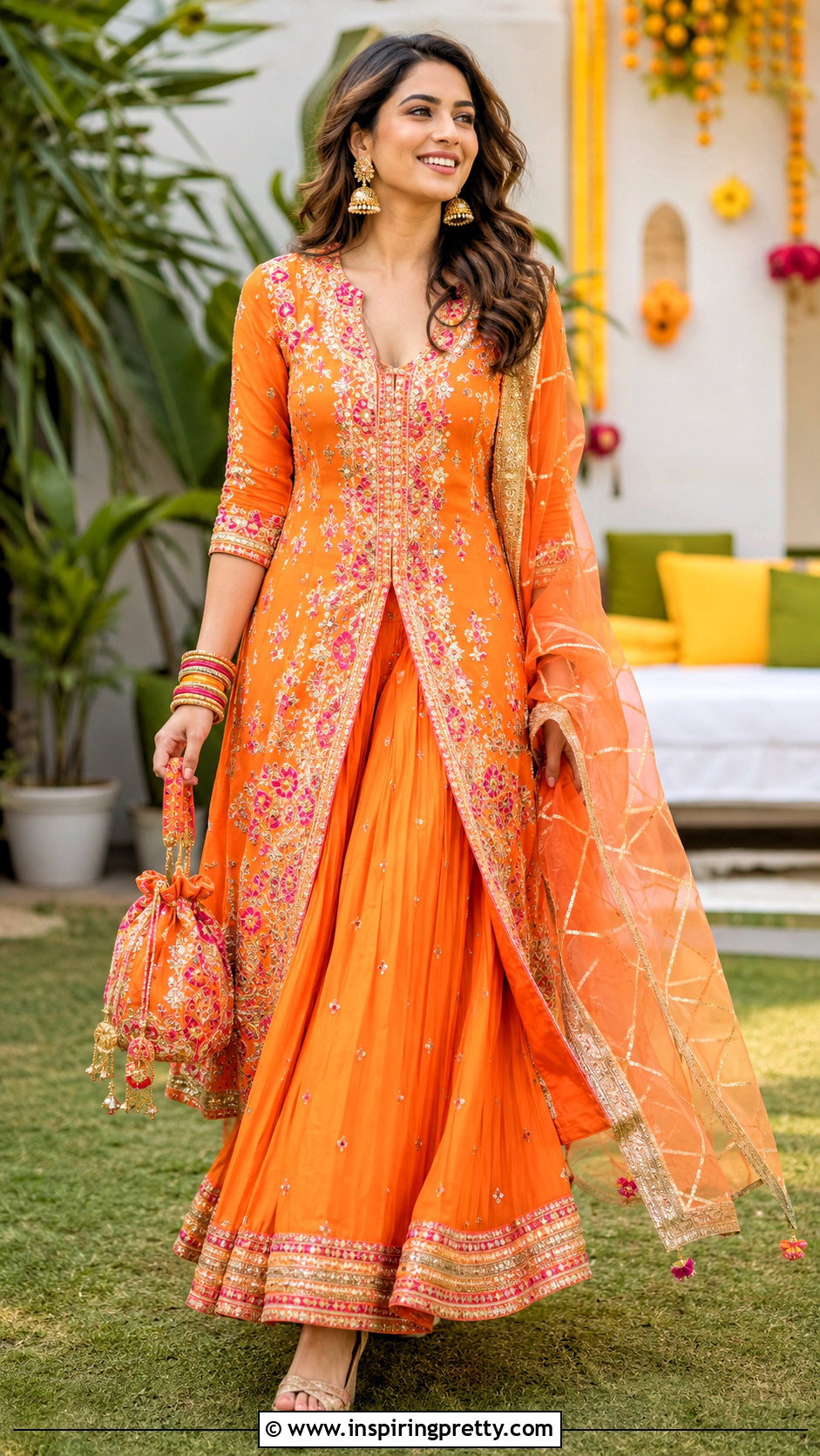 Orange Lehenga With Long Top - 50 Lehenga With Long Top outfit ideas