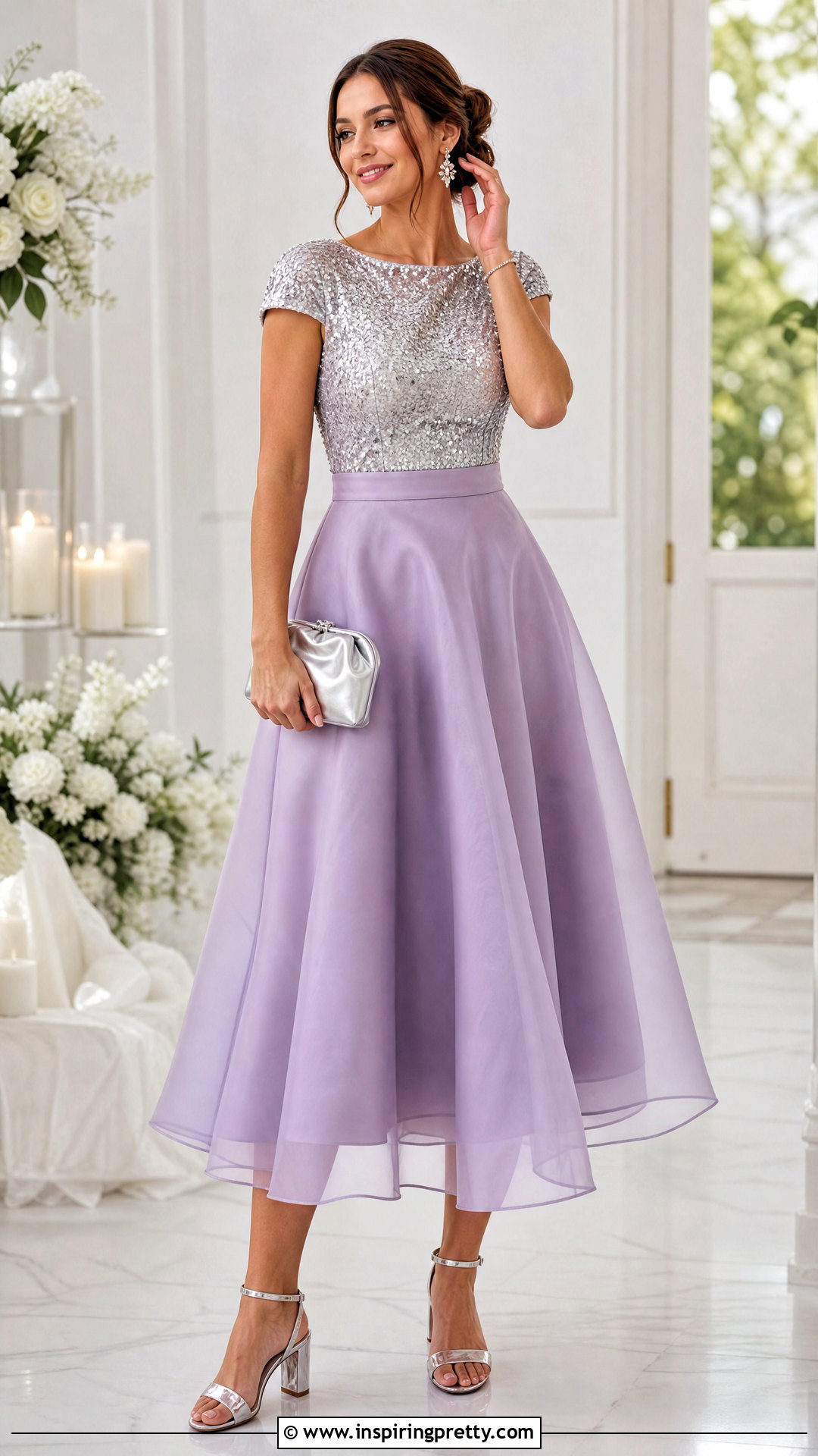 Organza Skirt And Sequin Top - 50 skirt and top traditional outfit ideas