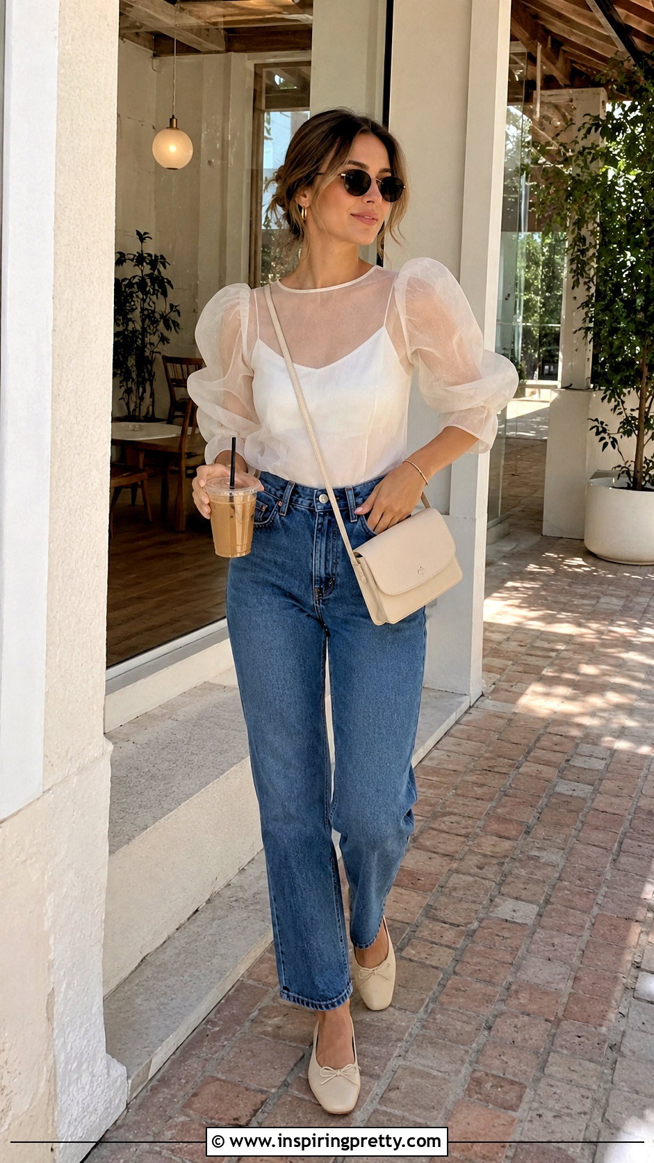 Organza Top Brunch Outfit - 50 organza top styles