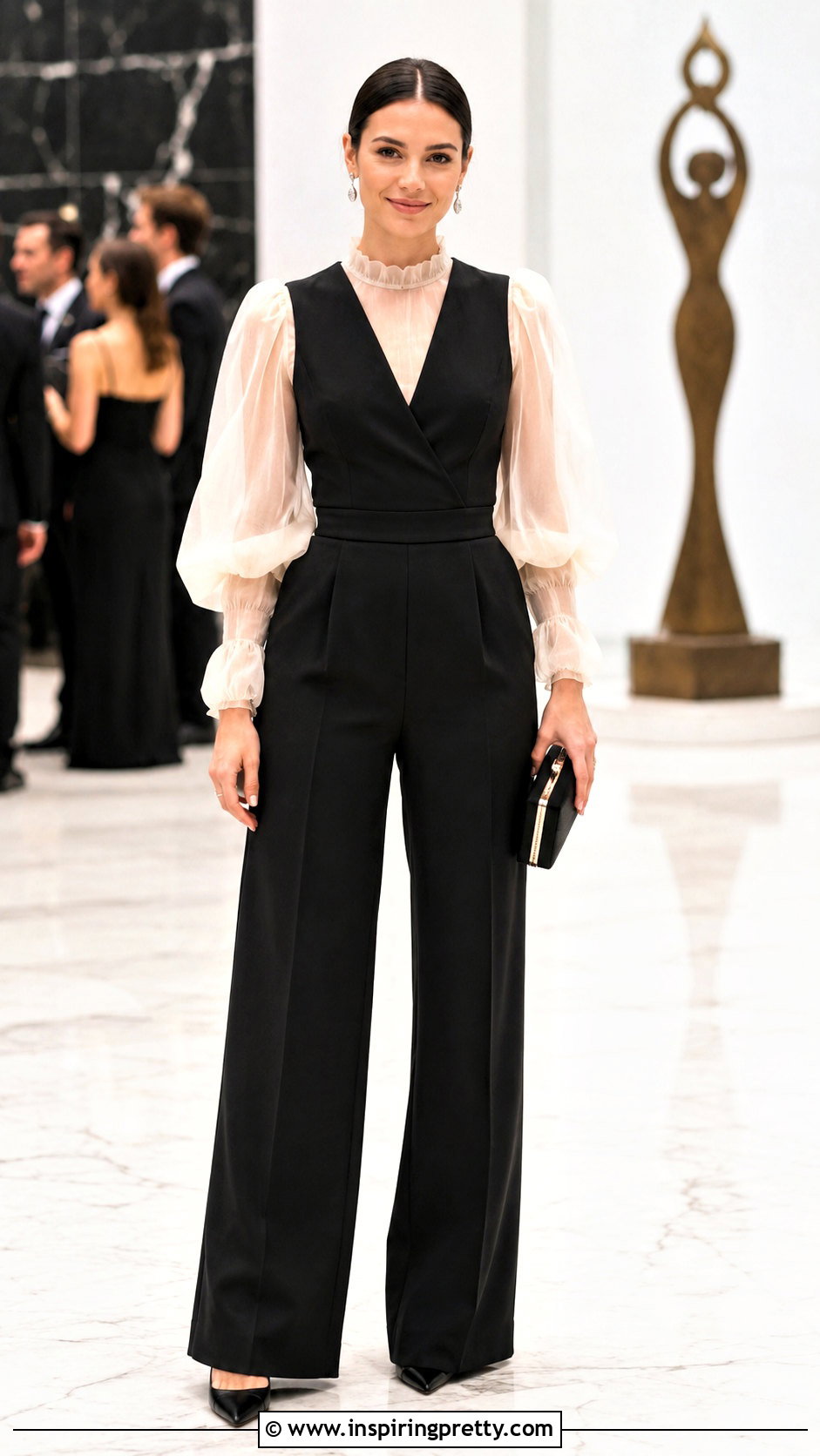 Organza Top Under A Sleeveless Jumpsuit - 50 organza top styles