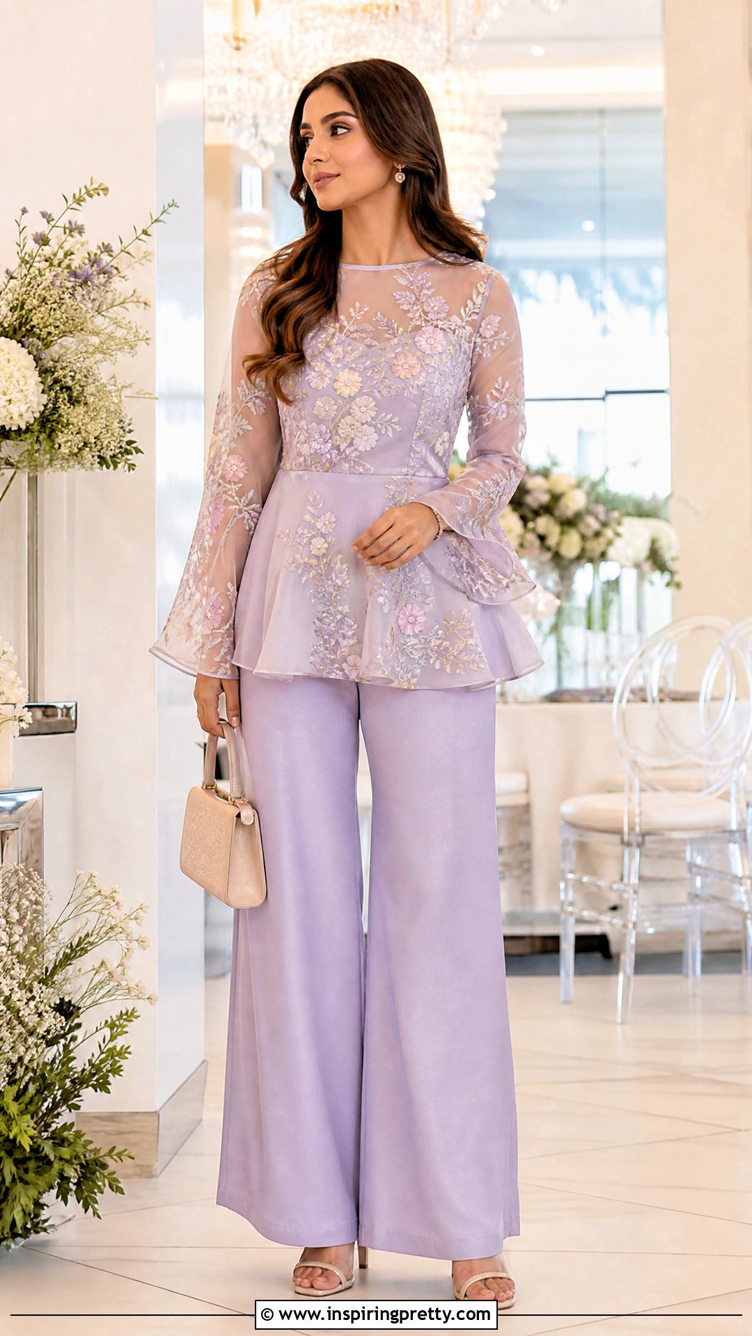 Organza Top With Plazo - 50 plazo top designs