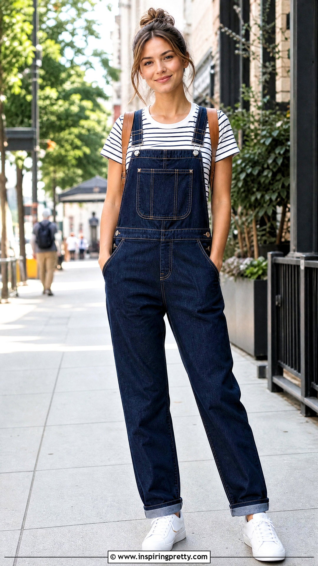 Overalls And Striped Tee Sewing Look - 50 top nähen ideas