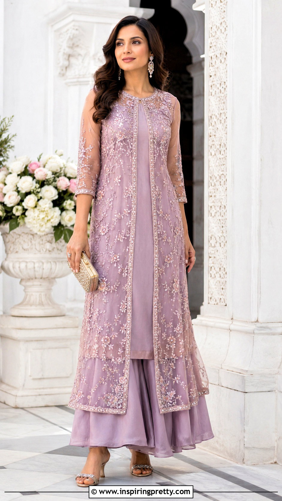 Overlay Kurti Top With Skirt - 50 kurti top designs for women