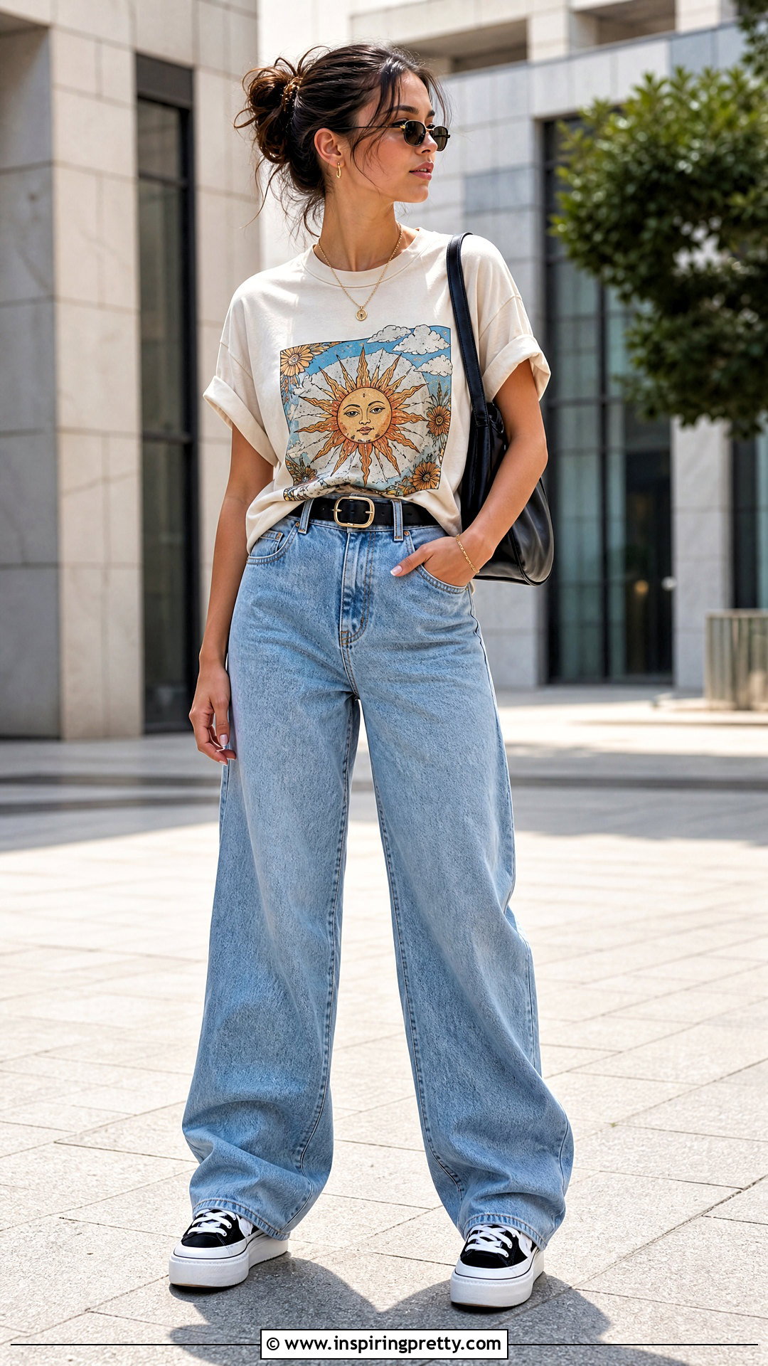 Oversized Graphic T Shirt With Baggy Jeans - 50 tops to wear with baggy jeans