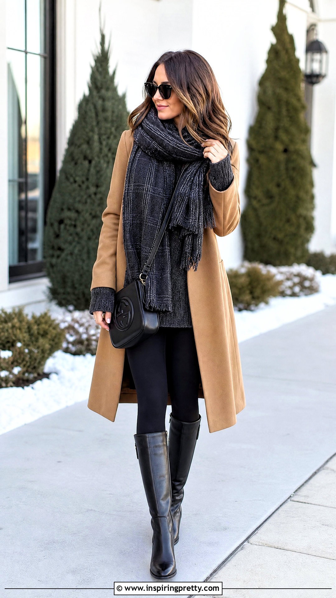 Oversized Sweater And Leggings Outfit - 50 winter tops outfit ideas