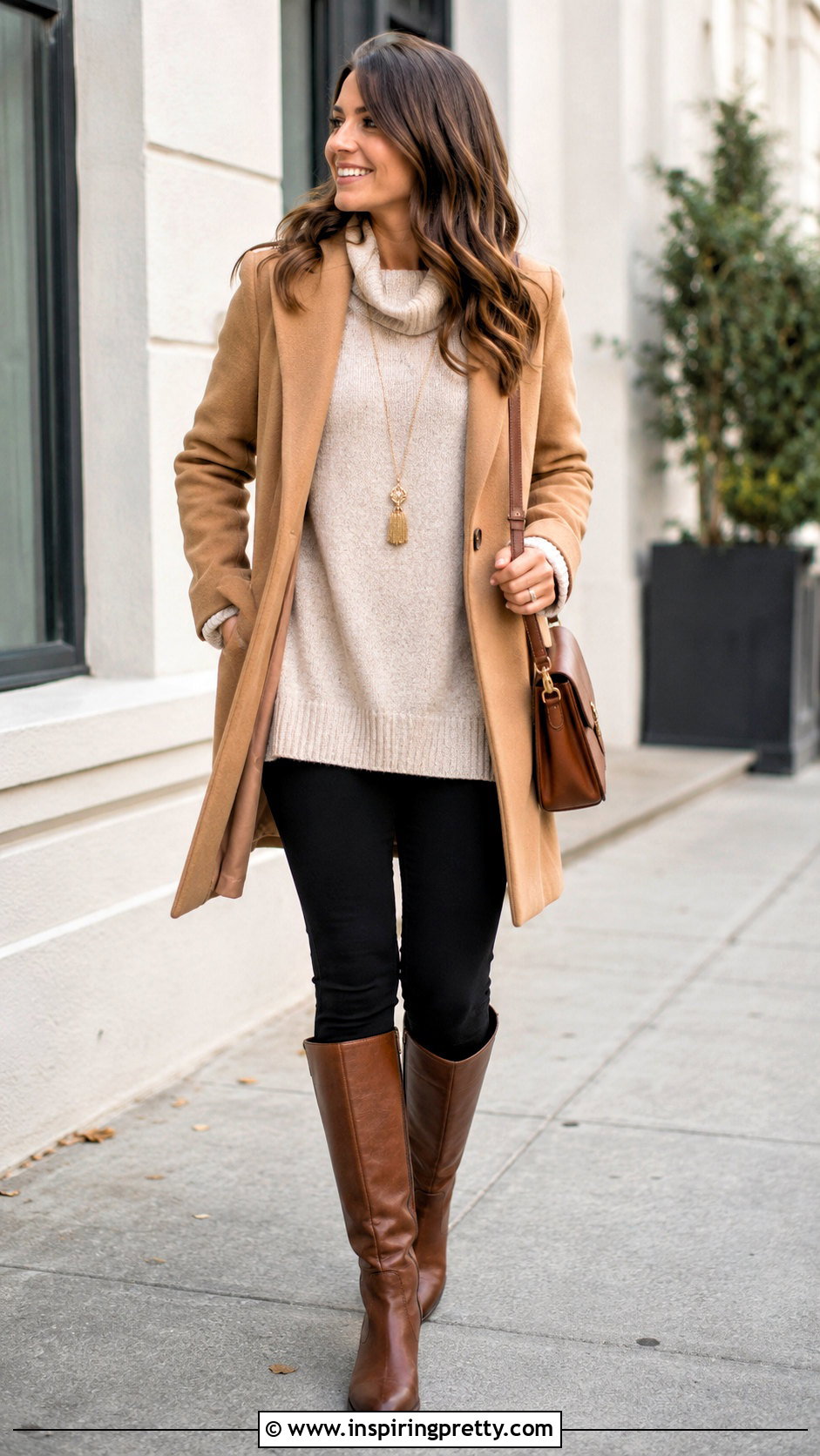 Oversized Sweater With Leggings And Boots - 20 sweater tops for ladies