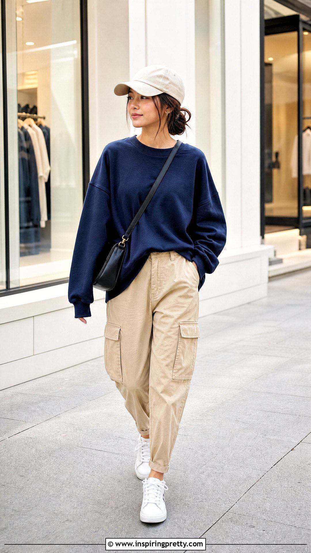 Oversized Sweatshirt With Cargo Pants - what tops look good with cargo pants (20 ways)