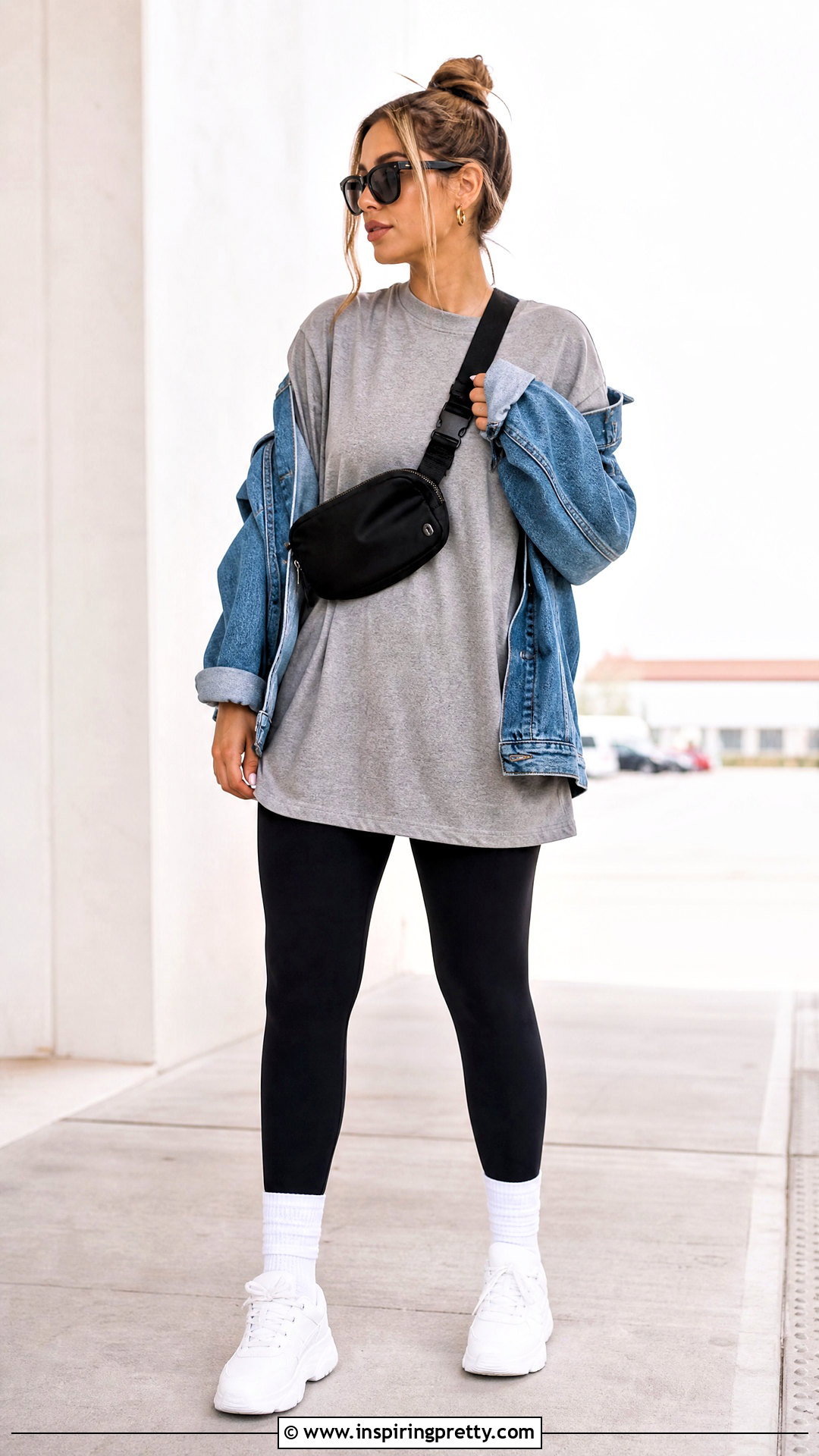Oversized T Shirt With Leggings - 50 tops for women