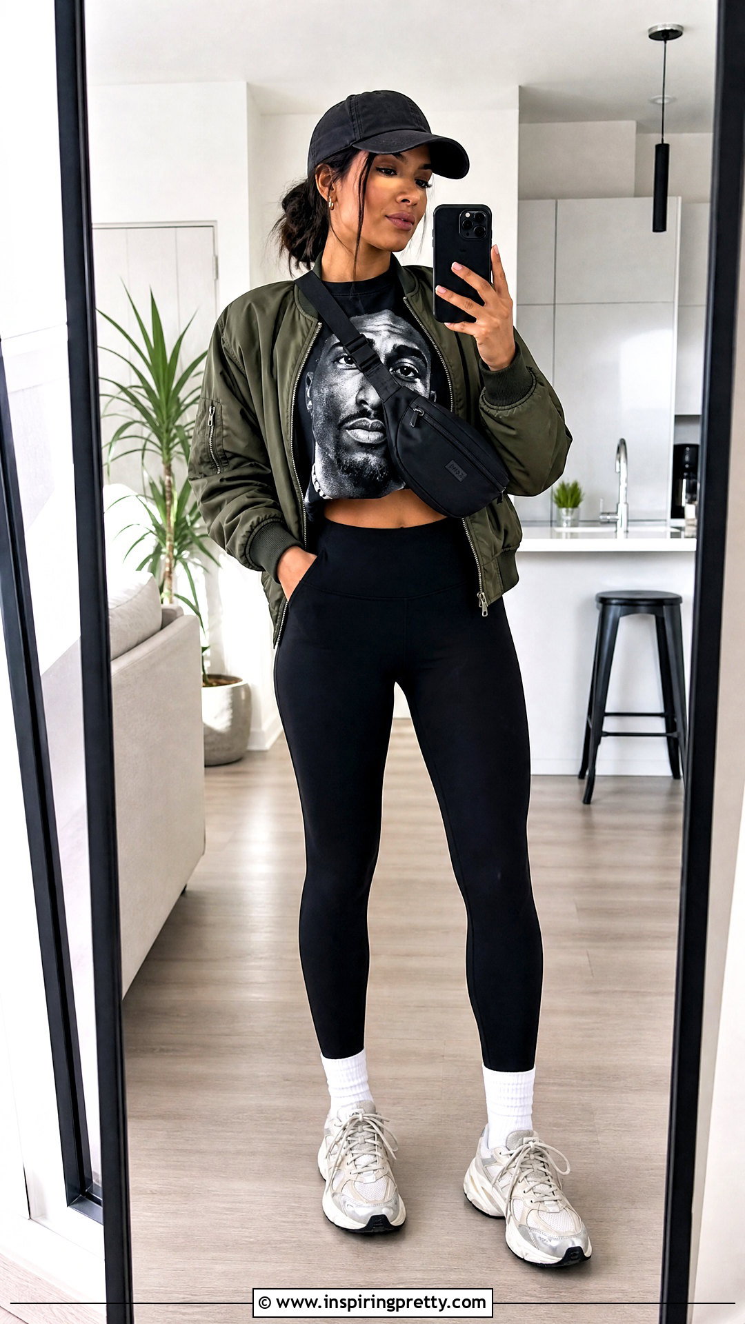 Pac Crop Top With Leggings And Bomber Jacket - 20 2Pac Crop Top outfit ideas