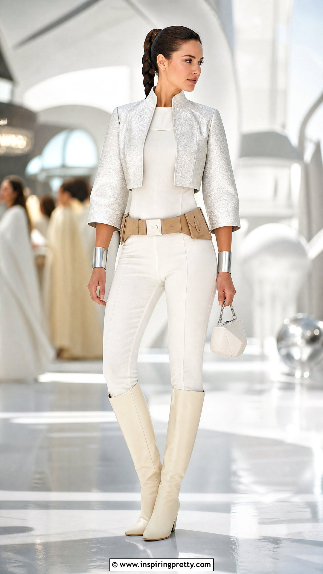Padme White Top With Silver Jacket - 20 Padme White Top outfit ideas
