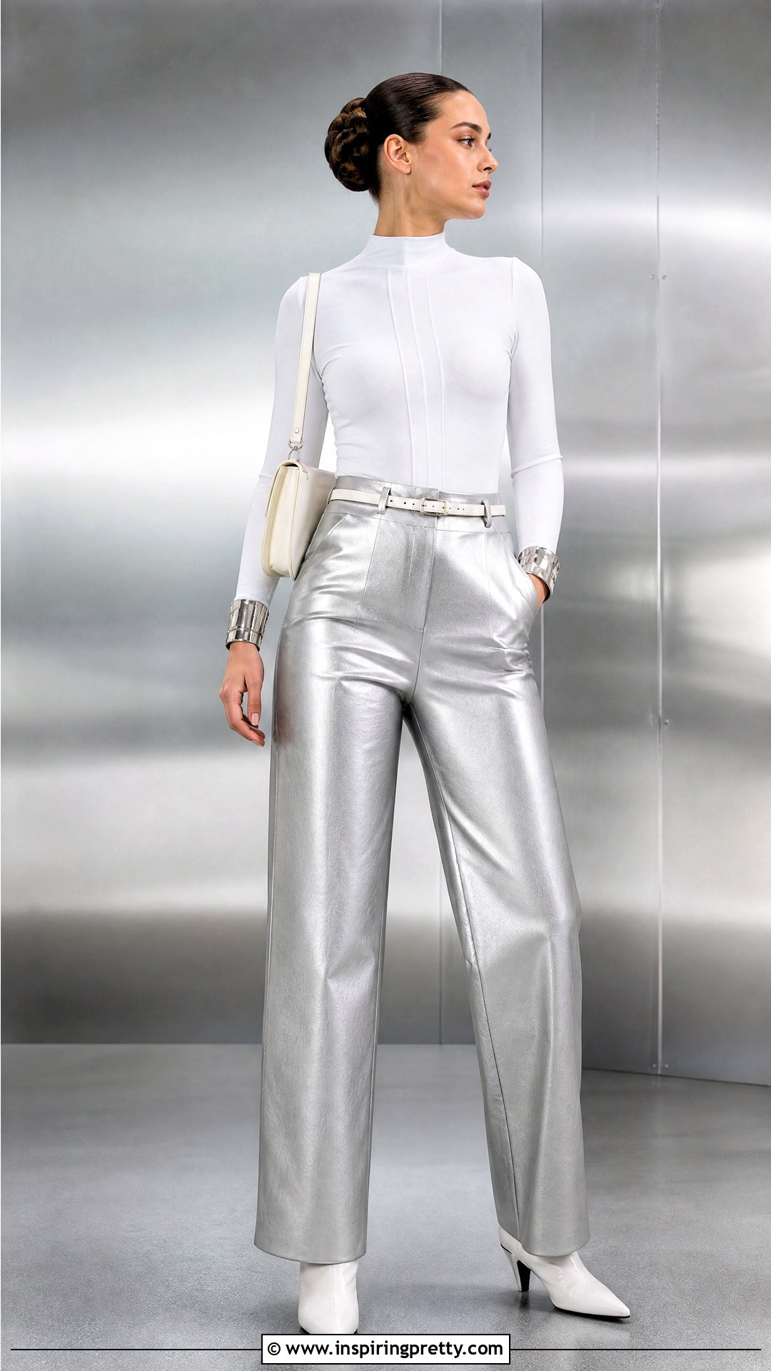 Padme White Top With Silver Pants - 20 Padme White Top outfit ideas