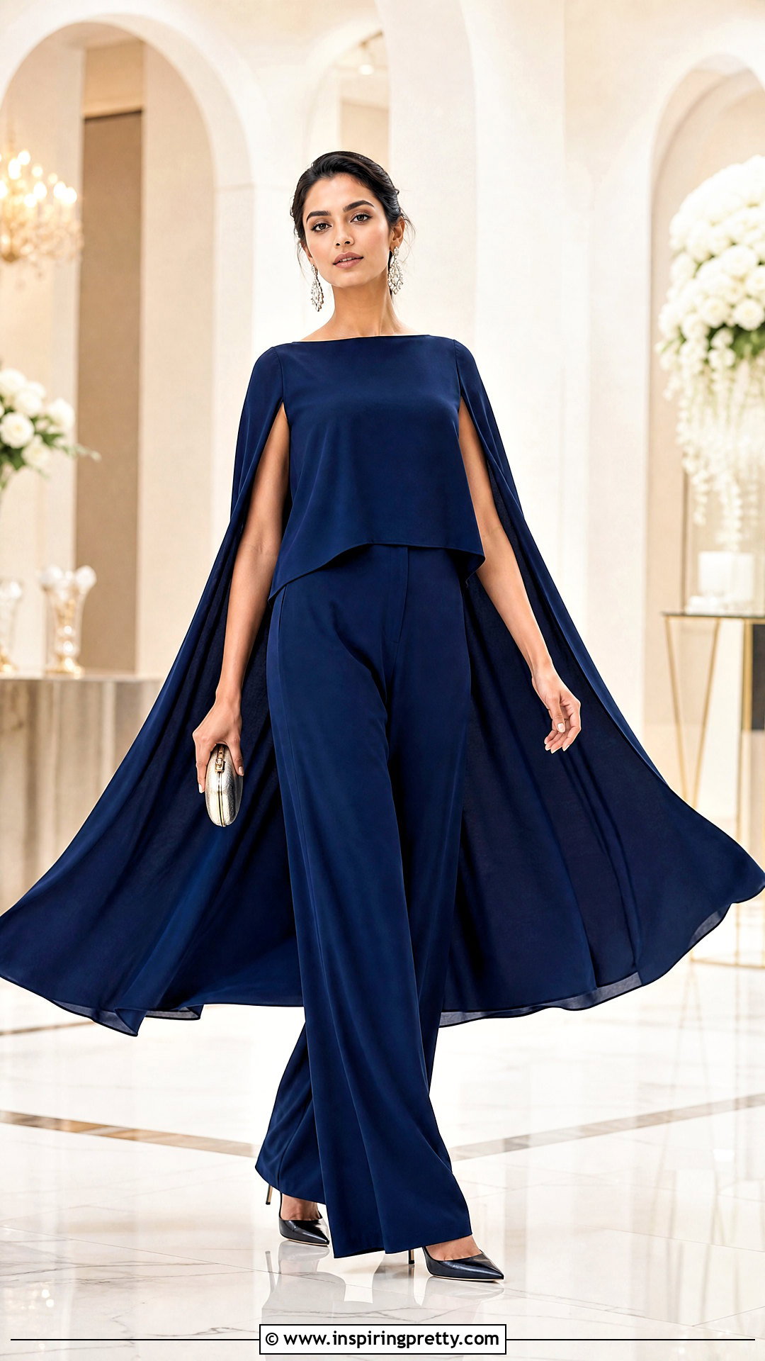 Palazzo Pants With Cape Top - 50 palazzo pants and top outfit ideas