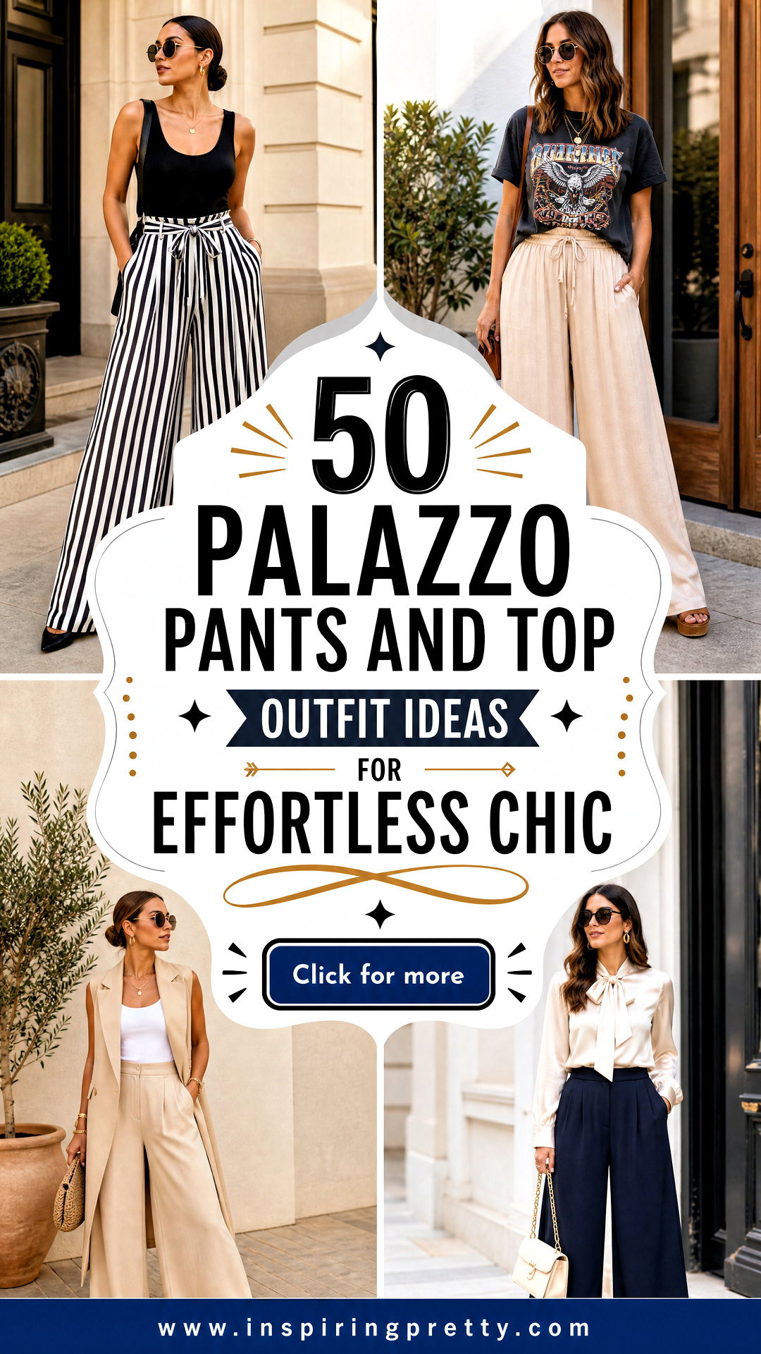 50 Palazzo Pants and Top Outfit Ideas for Effortless Chic - 50 Palazzo Pants and Top Outfit Ideas for Effortless Chic