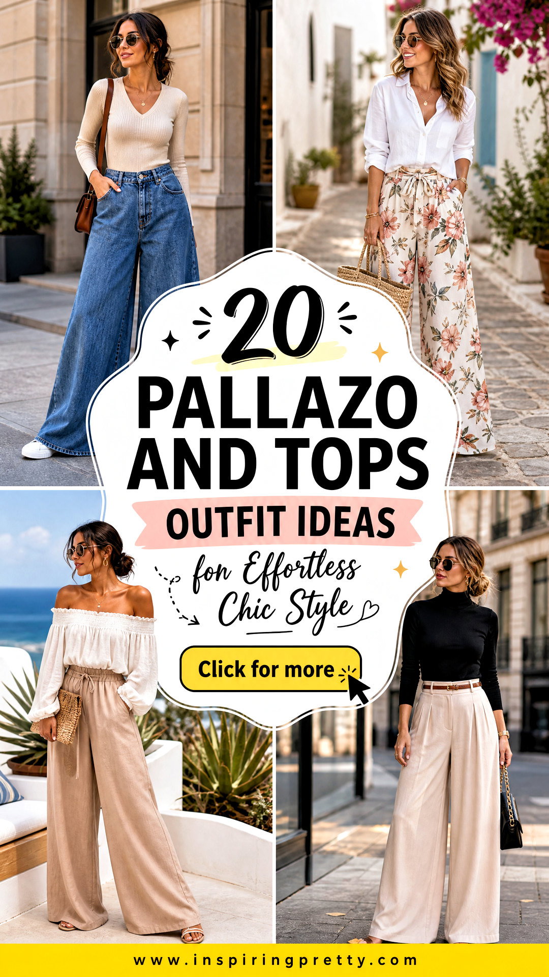 20 Pallazo and Tops Outfit Ideas for Effortless Chic Style - 20 Pallazo and Tops Outfit Ideas for Effortless Chic Style