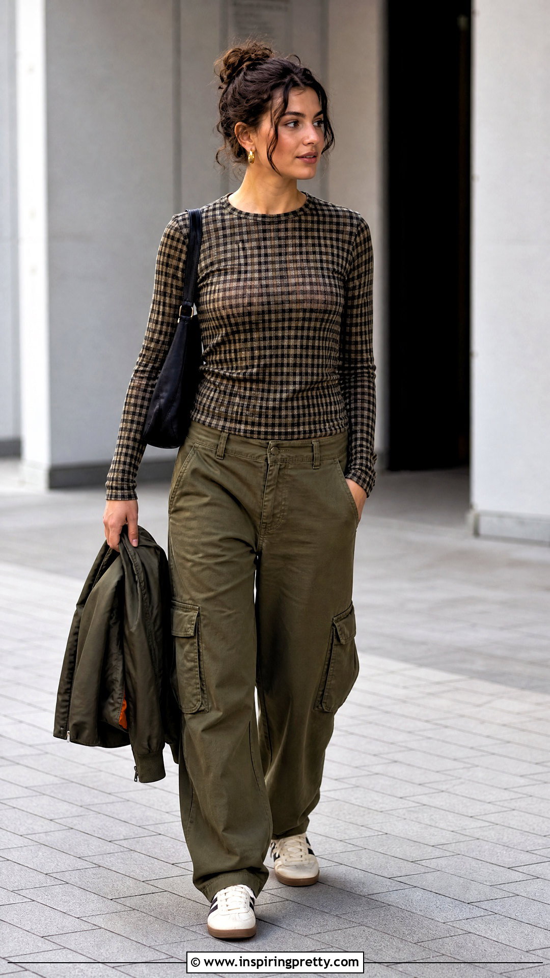 Paloma Wool Checkered Top With Cargo Pants - 20 Paloma Wool Checkered Top outfit ideas