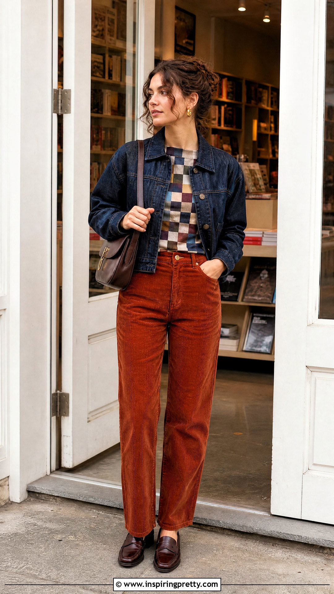 Paloma Wool Checkered Top With Corduroy Pants - 20 Paloma Wool Checkered Top outfit ideas