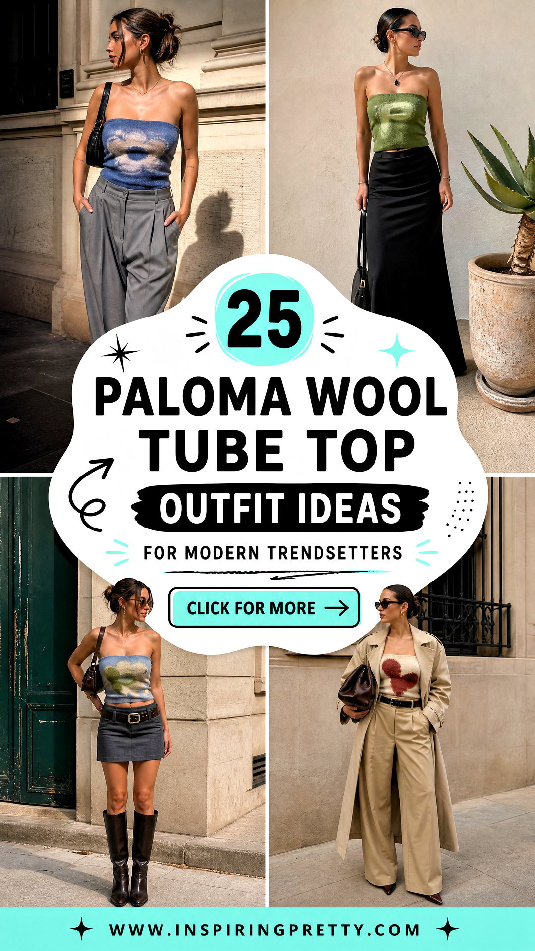 25 Paloma Wool Tube Top Outfit Ideas for Modern Trendsetters - 25 Paloma Wool Tube Top Outfit Ideas for Modern Trendsetters