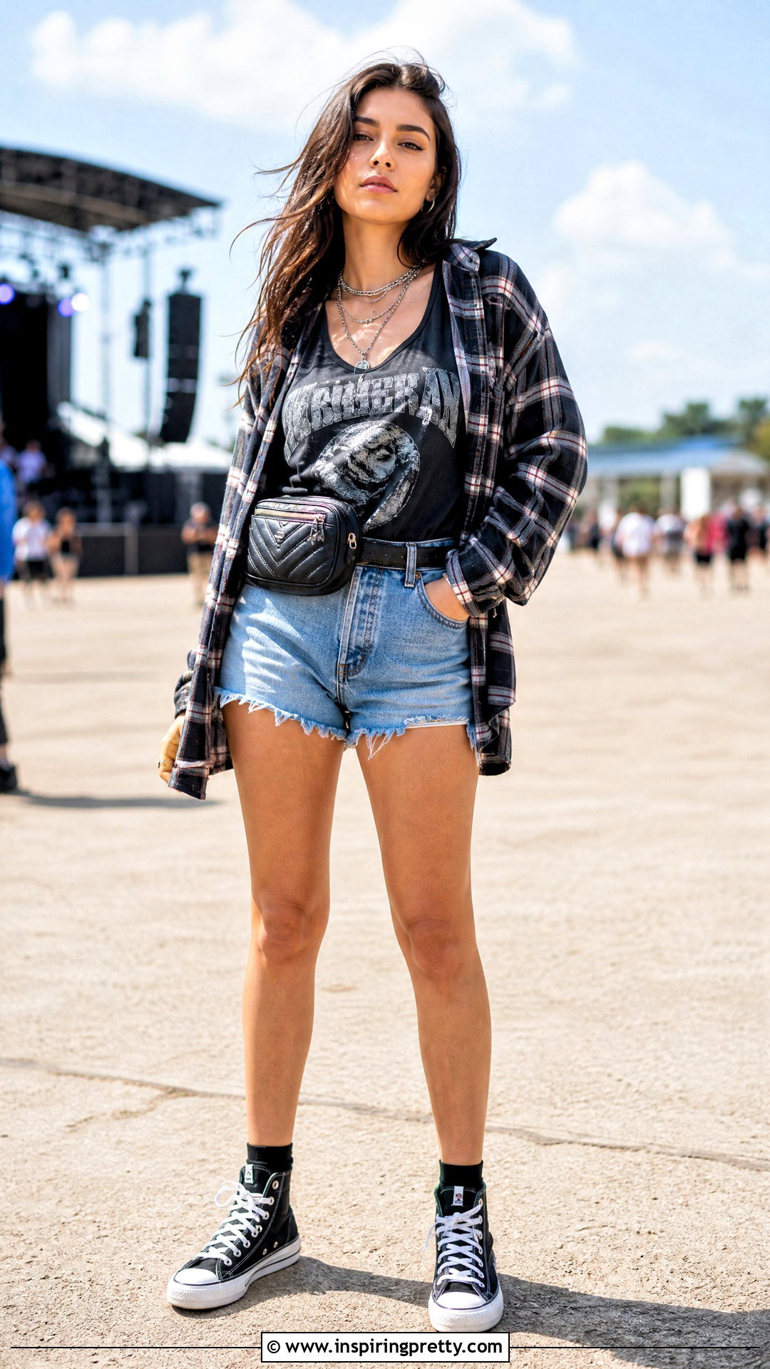 Pantera Tank Top With Denim Shorts - 25 pantera tank top outfit ideas