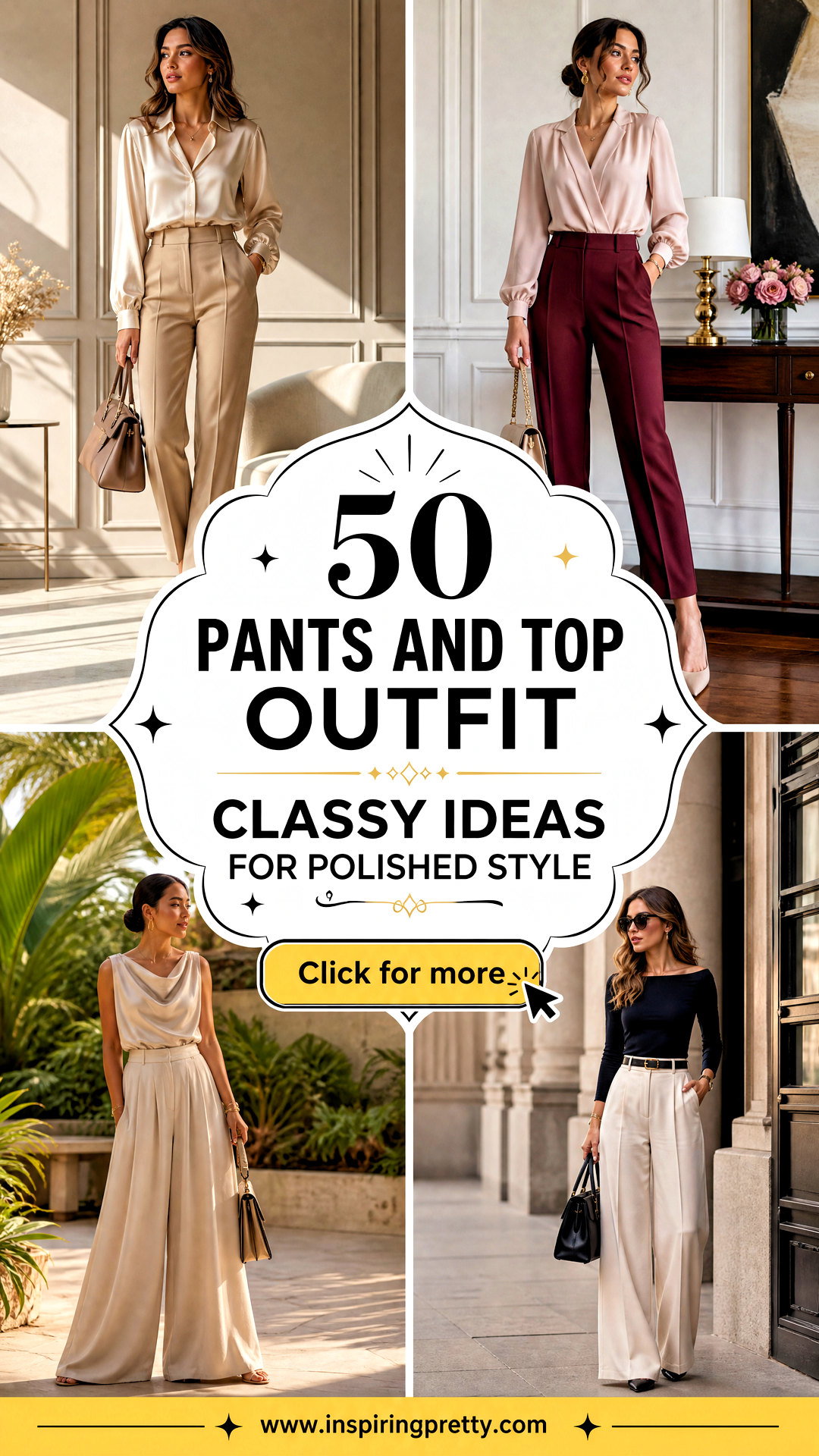 50 Pants and Top Outfit Classy Ideas for Polished Style - 50 Pants and Top Outfit Classy Ideas for Polished Style