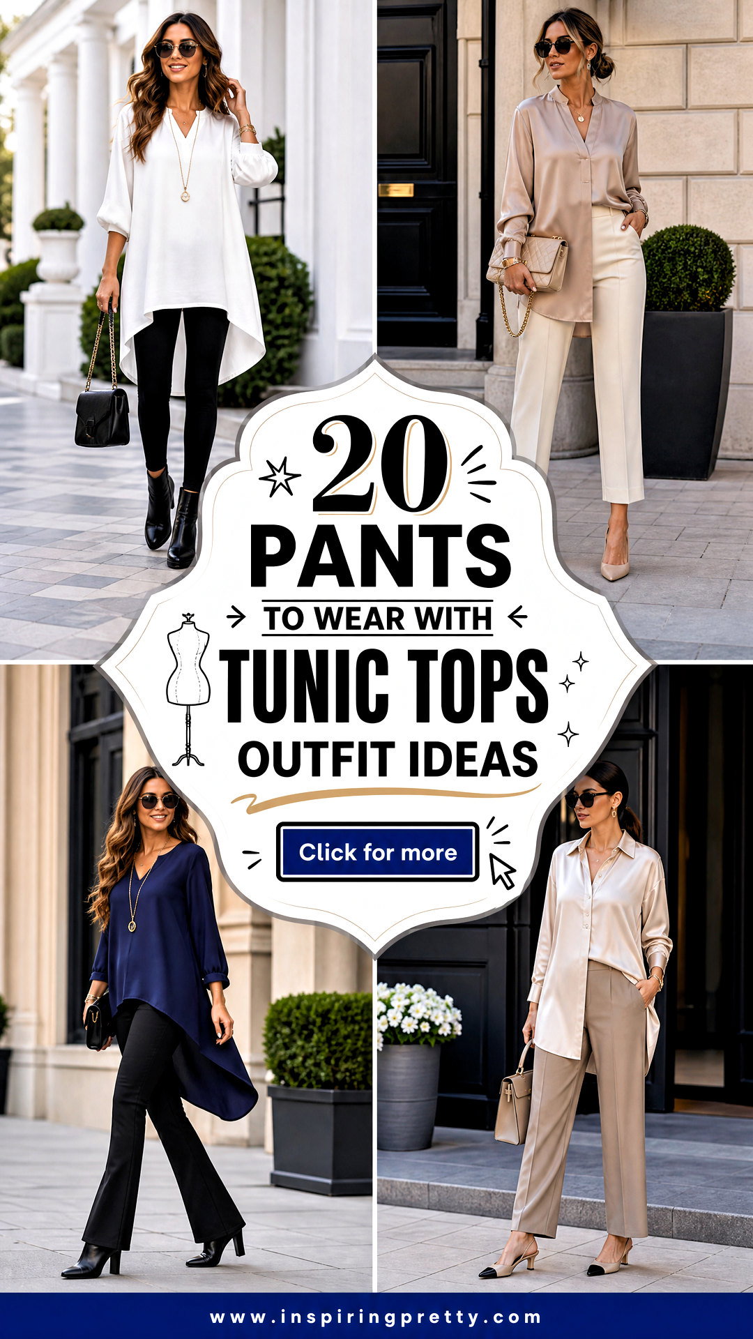 20 Pants to Wear With Tunic Tops Outfit Ideas for Easy Chic - 20 Pants to Wear With Tunic Tops Outfit Ideas for Easy Chic
