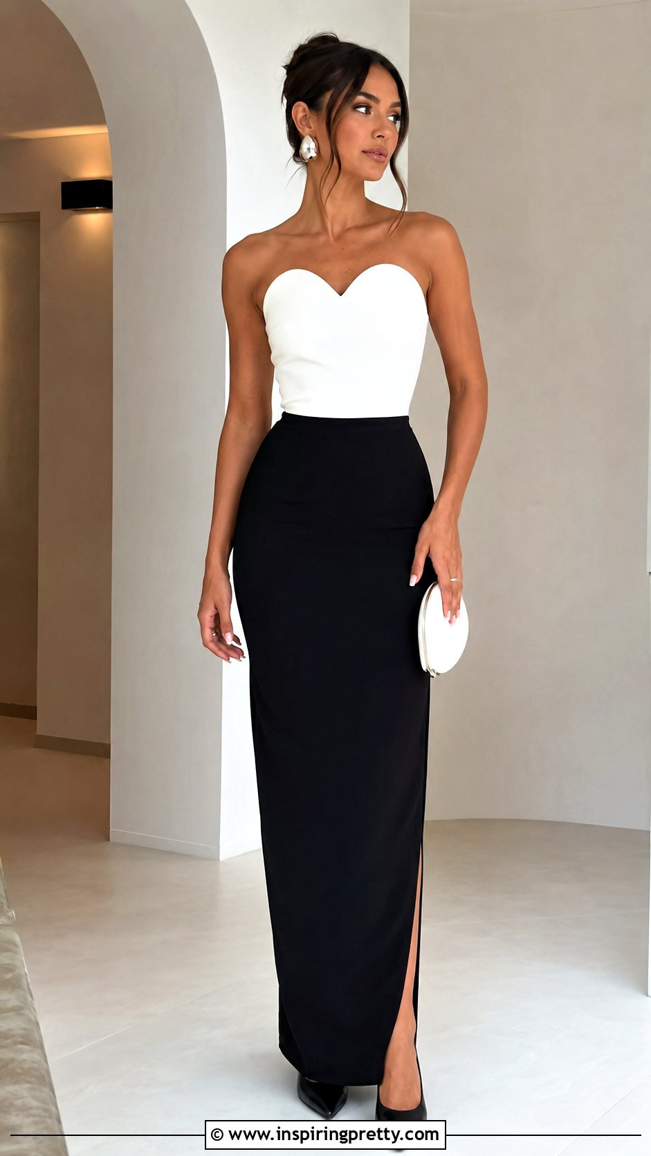 Paris Georgia Heart Top With Black Maxi Skirt - 20 paris georgia heart top outfit ideas