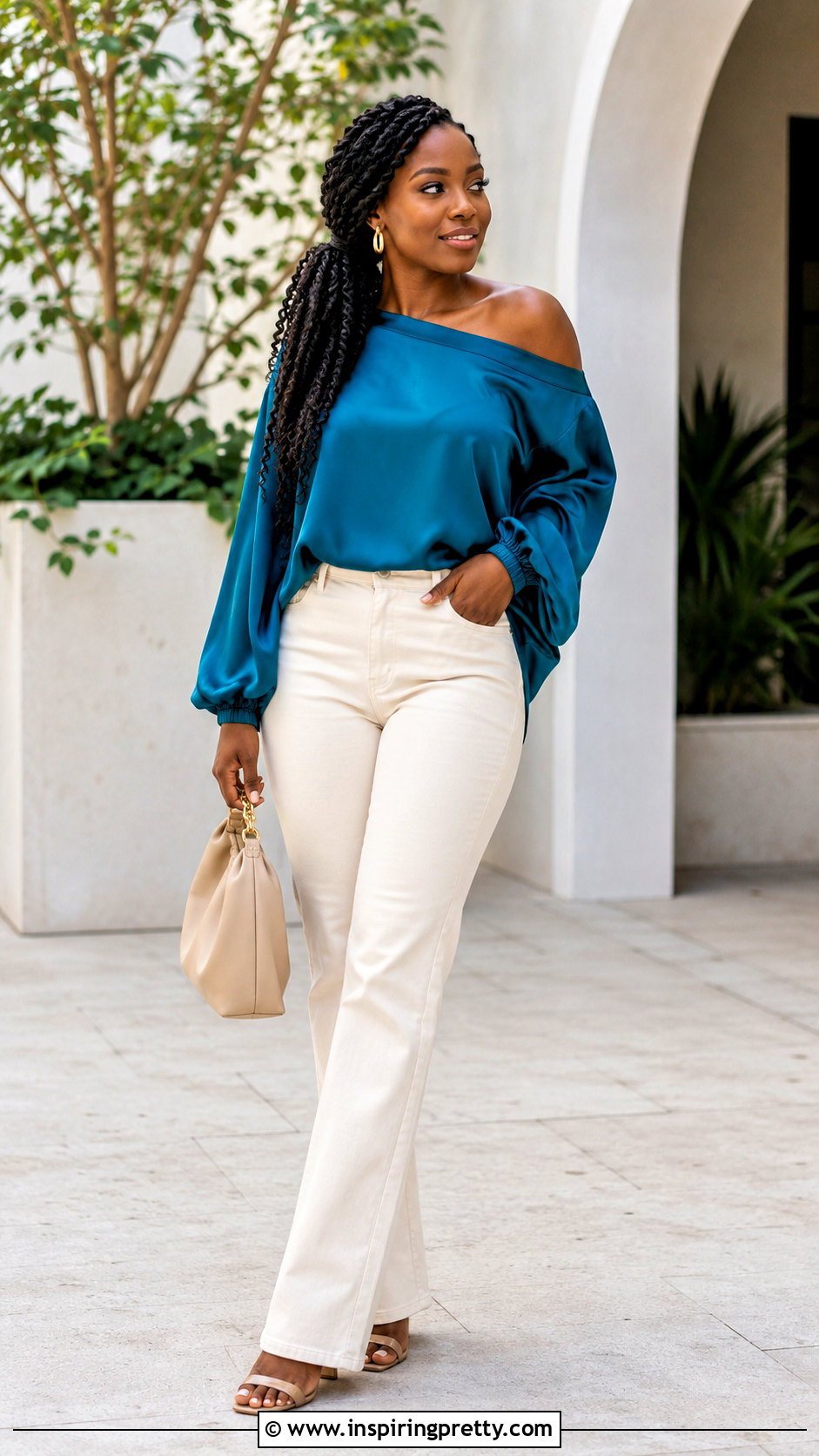 Passion Twists Side Ponytail For Off Shoulder Tops - 50 hairstyles for off shoulder tops