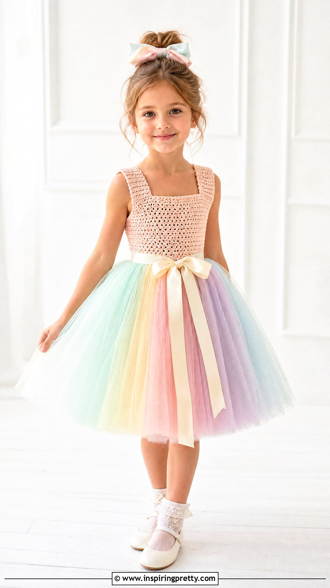 Pastel Crochet Tutu Top Dress - 20 crochet tutu top ideas