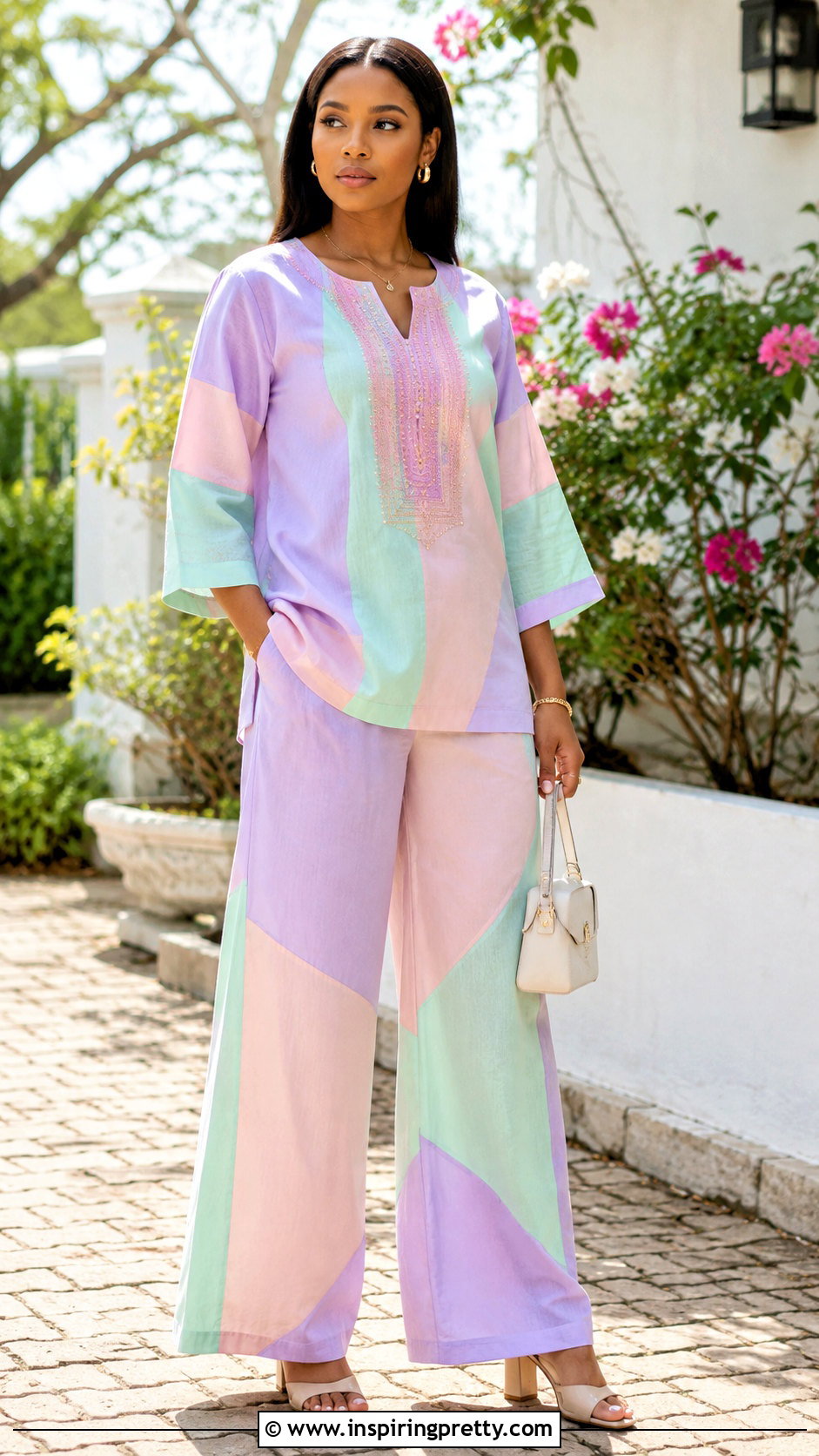 Pastel Danshiki Trouser And Top - 25 Danshiki Trouser And Top For Ladies