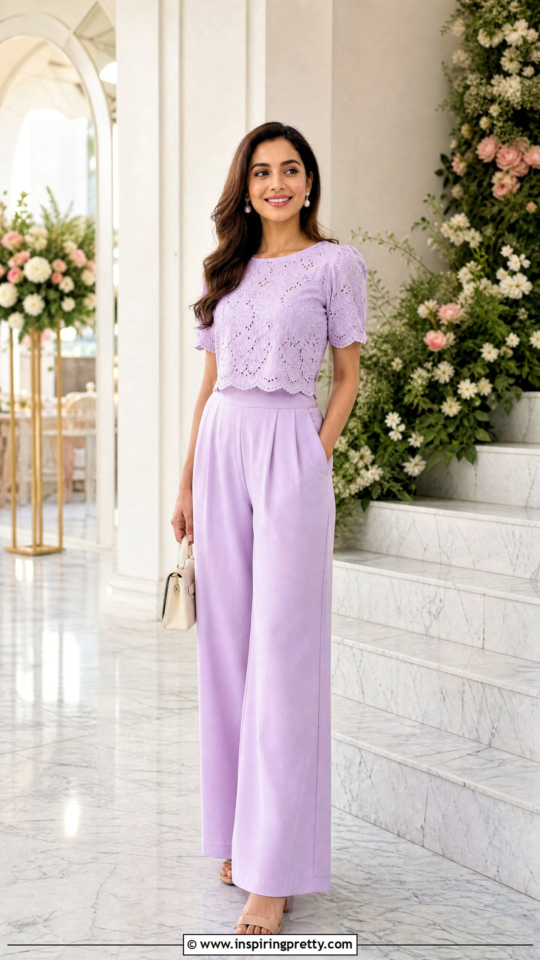 Pastel Hakoba Top With Matching Pants - 50 hakoba tops outfit ideas