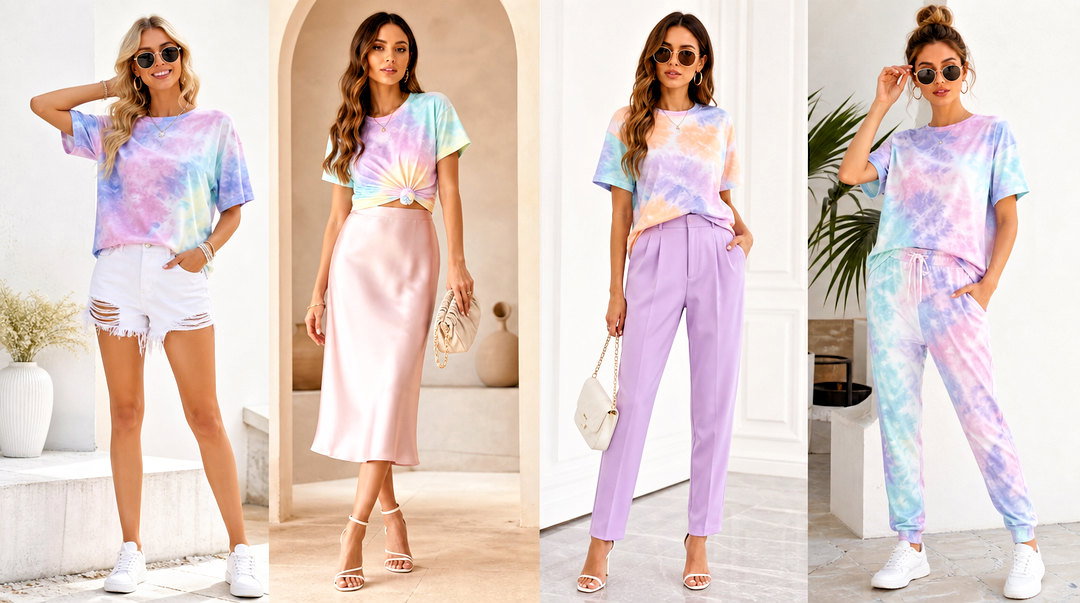 20 Pastel Tie Dye Top Outfit Ideas for Playful Summer Style