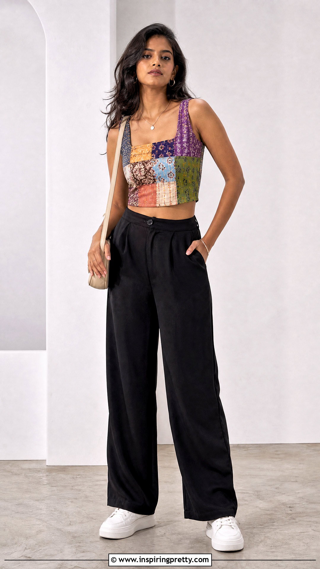 Patchwork Crop Top - how to make cute crop tops diy (20 ways)
